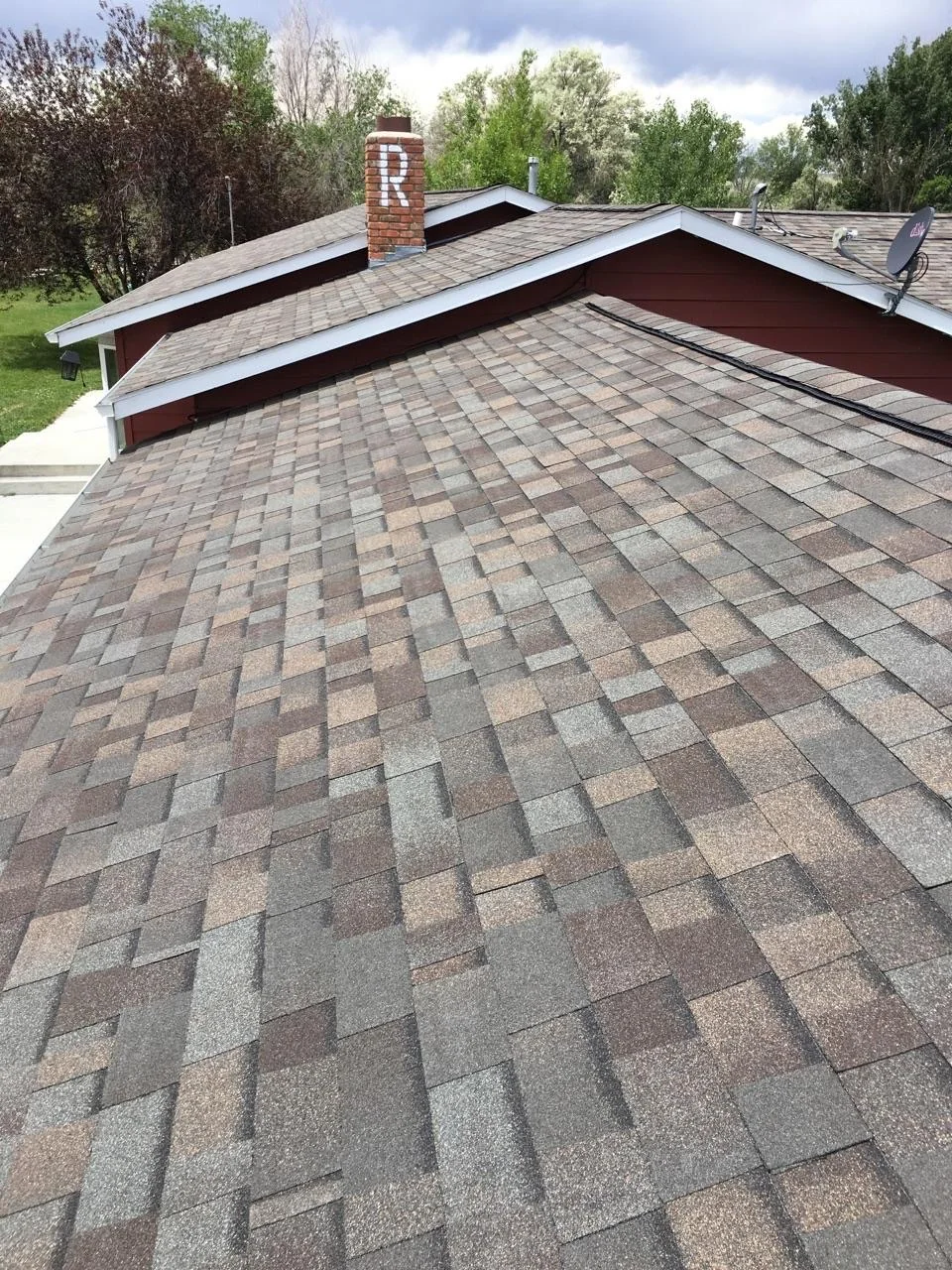 Roof leak repair on a home in the Bighorn Basin